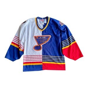 VTG ‘90s Rare St. Louis Blues CCM NHL Split Hockey Jersey Size: S